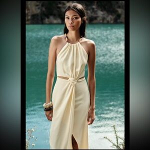 Zara Knot Cut-Out Midi Dress